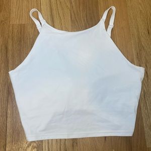 Athleta white high neck top